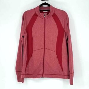 Cutter & Buck Women's Red Heather Shoreline Full Zip Jacket- Size XXL